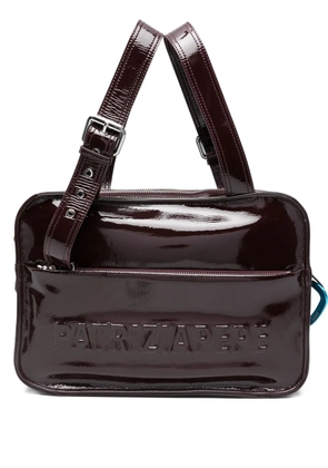 Patrizia Pepe patent-leather tote bag - Red