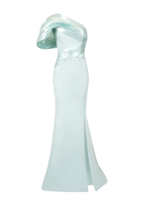 Gaby Charbachy one-shoulder mermaid gown - Green