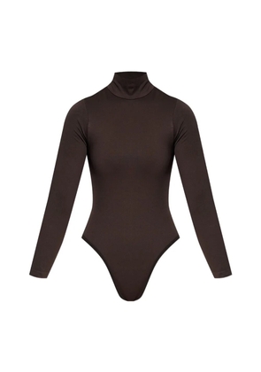 Heist high-neck long-sleeve bodysuit - Brown