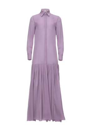 IL VOLO NOA pleated shirt dress - Purple
