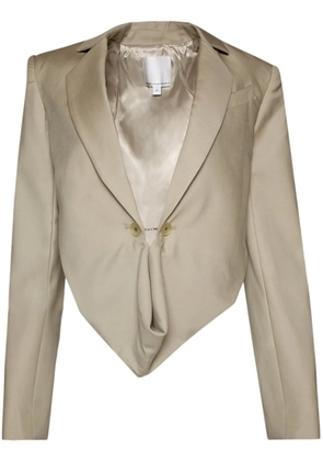 Christopher Esber Talus cropped blazer - Neutrals