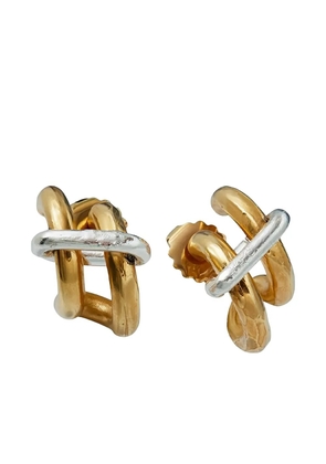 Alighieri The Sun Salutations double hoop earrings - Gold