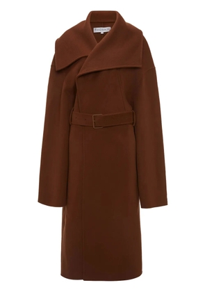 JW Anderson belted wool coat - Brown