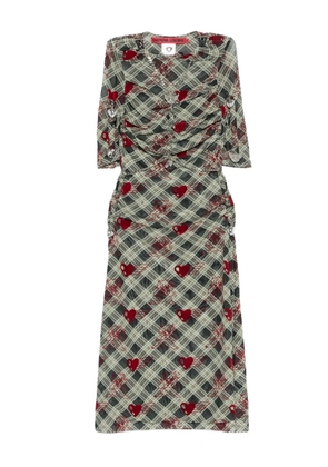 Chopova Lowena Sonicscape Bunny mesh dress - Green