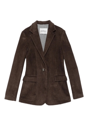 Ottod'Ame corduroy single-breasted jacket - Brown