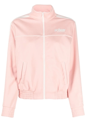 Sporty & Rich logo-embroidered zip-up jacket - Pink