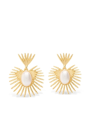 Kenneth Jay Lane gold-plated drop earrings