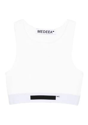 MEDEEA logo-detail crop top - White