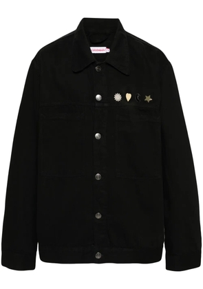 Charles Jeffrey Loverboy stud-detail denim jacket - Black