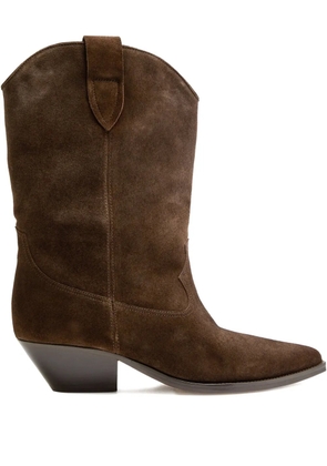 MARANT ÉTOILE DUERTO suede cowboy boots - Brown