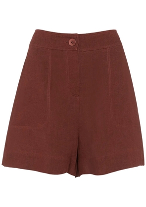 ERES Correct high-waisted shorts - Brown