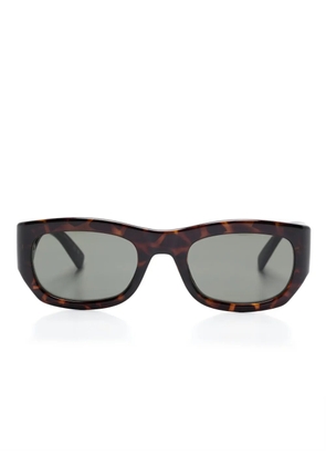 Saint Laurent Eyewear tortoiseshell-effect sunglasses - Brown