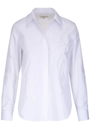 Lafayette 148 spread collar shirt - White