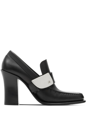Burberry London Shield 90mm leather loafers - Black