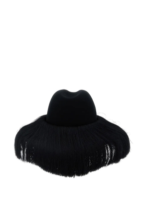 Comme Des Garçons x Hizume fringed-brim fedora - Black