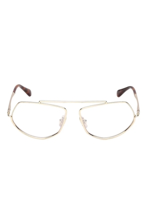 Max Mara geometric-frame glasses - Gold