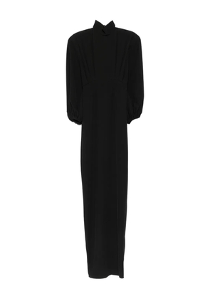 Vestiaire d'un Oiseau Libre high-neck puff-sleeve dress - Black