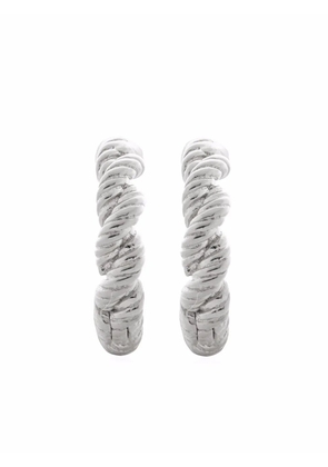 Monica Vinader Corda huggie earrings - Silver