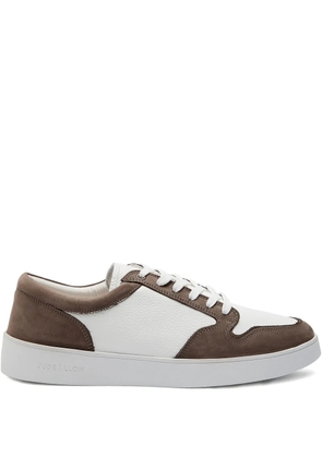 JUDE LLOW calf-leather low-top sneakers - White