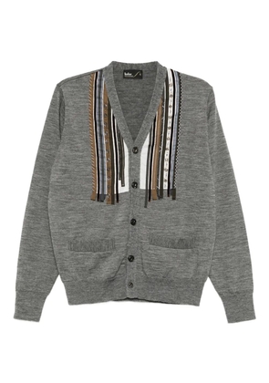 Kolor striped cardigan - Grey