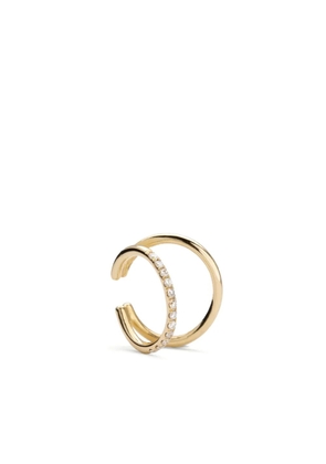 We by WHITEbIRD 14kt yellow gold Melina diamond ear cuff