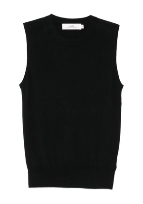 arch4 round-neck tank top - Black