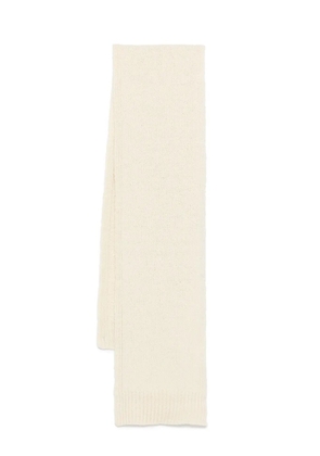 Jil Sander knitted scarf - White