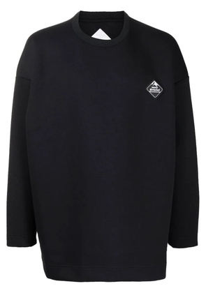 White Mountaineering patch-detail crew-neck sweatshirt - Black