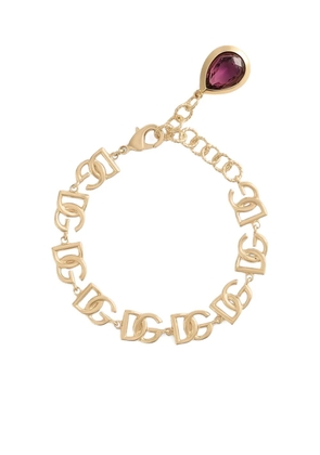 Dolce & Gabbana logo-plaque bracelet - Gold
