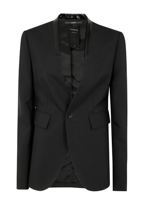 SAPIO shawl-collar single-button blazer - Black