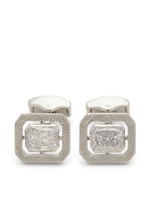 Tateossian Halo rectangular cufflinks - Silver
