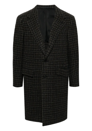 Caruso houndstooth coat - Brown