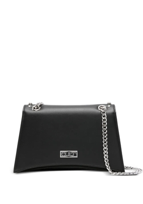 Cult pearl-embellished chain-strap cross body bag - Black