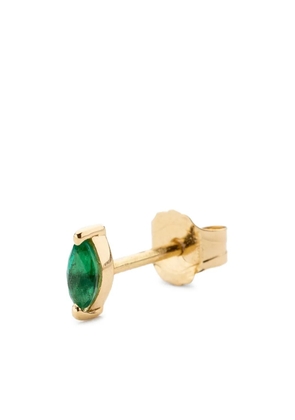 We by WHITEbIRD 18K yellow gold Marquise Emerald Earring