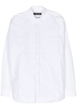 Y/Project Scrunched cotton shirt - White