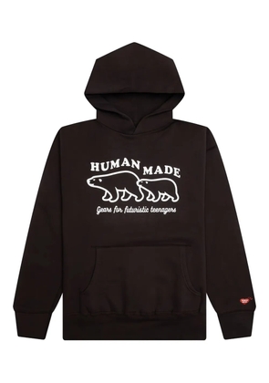 Human Made polar bear-print hoodie - Black