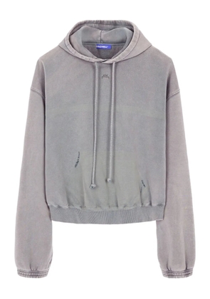 A-COLD-WALL* distressed cotton hoodie - Grey