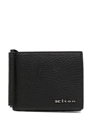 Kiton leather cardholder - Black