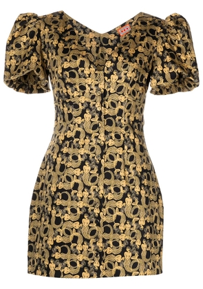 Lhd mermaid-print Bonita dress - Yellow