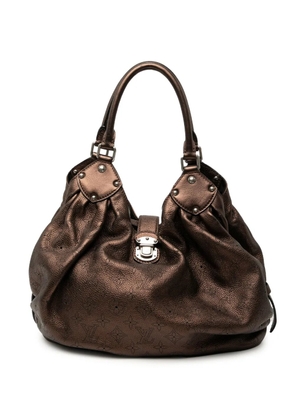 Louis Vuitton Pre-Owned 2008 Monogram Mahina L hobo bag - Brown