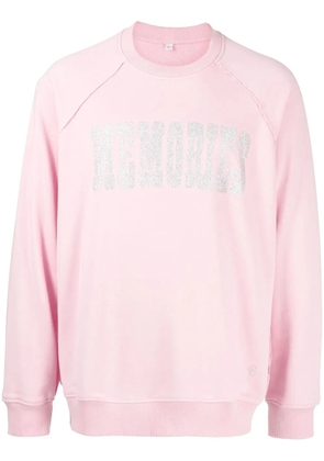 Stain Shade x Hiroshi Fujiwara slogan-print sweatshirt - Pink