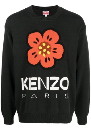 Kenzo Boke Flower intarsia-knit jumper - Black
