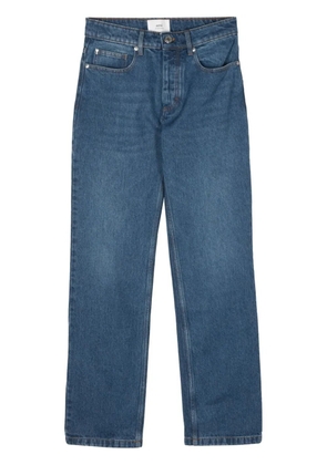 AMI Paris mid-rise straight-leg jeans - Blue