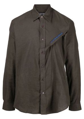 Y/Project long-sleeve button-fastening shirt - Grey