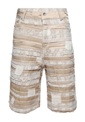Who Decides War panelled shorts - Neutrals