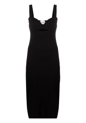 Roland Mouret cut-out knitted midi dress - Black