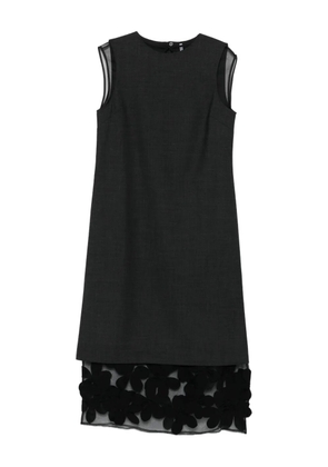Liviana Conti sleeveless floral-panel dress - Grey
