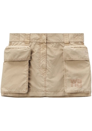 Alexander Wang cargo mini skirt - Neutrals