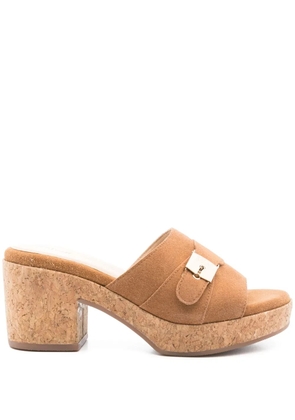 Scholl Ophelia platform sandals - Brown