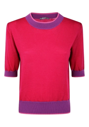 IN BED WITH YOU contrasting-trim jumper - Red